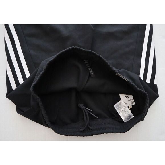 adidas IC6710 Men's Sz XL Black/White 3-Stripe Sweatpants & L/S Hoodie - Picture 15 of 16